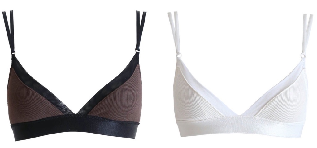 Racine Triangle Bra 左:BROWN 右:WHITE