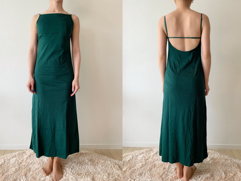 “Tsuya Open Back OP “ 左:フロント 右:バック画像