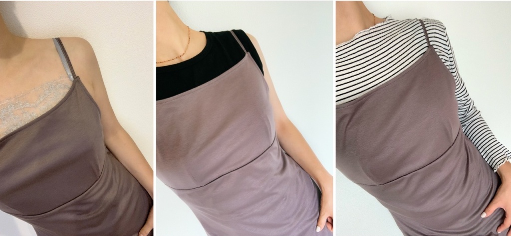 合わせる服によってさまざまな表情を見せるTsuya Open Back OP