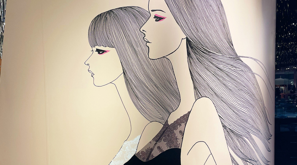 媚びない、自立した女性をイメージしたIZA with Friends POP UPのイメージイラスト 絵:田辺ヒロシさん | THE BRA